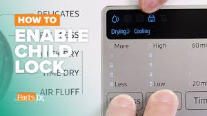 Large capacity top samsung's 5.4 cu. How To Activate And Deactivate Samsung Dryer Child Lock Youtube