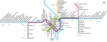 Trimet Rail System Map Max Wes And Streetcar System Map Map Portland Travel