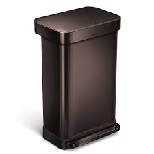 Buy top selling products like simple human 4.5 liter step can in dark bronze and nu steel anaheim wastebasket in oil rubbed bronze. Buy Simplehuman Rectangular Step Trash Can With Liner Pocket Dark Bronze Stainless Steel 45 L 11 9 Gal In Cheap Price On Alibaba Com