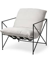 Shop allmodern for modern and contemporary accent chairs to match your style and budget. New Deal On Mercana Leonidas Cream Upholstered Padded Seat And Black Metal Frame Accent Chair 28 5w X 29 5d X 34 0h Cream