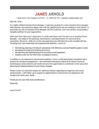 Assistant Farming Manager Cover Letter Example Tips