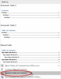 How To Delete A Table Of Contents In Microsoft Word Webucator