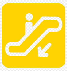 4 x 7.75 escalator signage sku: Escalator Sign Clipart 4232576 Pikpng