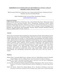 Setiap pekerja diberi syarat termasuk waktu berkerja dan menjalankan segala arahan dalam masa ditetapkan. Pdf Keberkesanan Pengurusan Kendiri Dalam Kalangan Peserta Bina Insan Guru