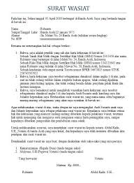 5 Contoh Surat Wasiat Untuk Berbagai Keperluan Romadecade