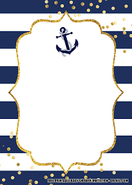 15 Free Nautical Birthday Invitation Templates Nautical Baby Shower Invitations Free Printable Baby Shower Invitations Nautical Birthday Invitations