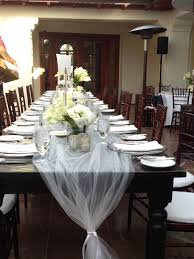 What's not to love about this table runner? Bridal Shower Decoration Ideas Bridal Shower Rustic Bridal Shower Table Decorations Bridal Shower Tables
