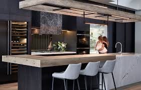 Love This Kitchen The Feel The Colours Although Not A Massive Fan Of The Stone In 2020 Modern Kitchen Design Luxury Kitchen Design Closed Kitchen Design