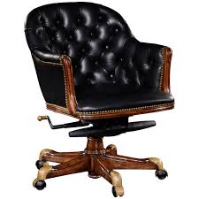 jonathan charles buttoned black leather desk chair low back desk chair luxury office chairs leather desk