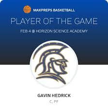 Gavin Hedrick's High School Career Home