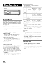 Aiwa tv user manuals , 98 ford escort engine diagram, abc first aid online. Cde 102 How To Set Clock Alpine Cde 102 Radio Cd