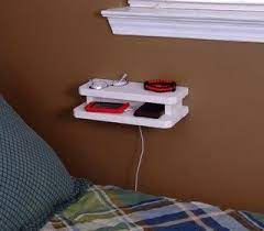 Neat Little Project Make A Mini Wooden Wall Console Use This Handy Holder By A Bed Or Desk For Eyeglasses Or J Bedroom Diy Bedroom Crafts Organization Bedroom