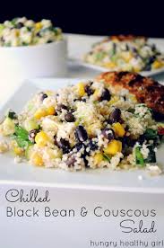 Whisk together lemon zest and juice, and olive oil, season, if you want, then pour over the chicken. Chilled Black Bean Couscous Salad Kim S Cravings