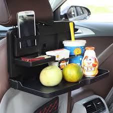 Folding Auto Car Back Seat Table Drink Food Cup Tray Holder Storage Stand Desk Car Food Food Trays Car Cup Holder