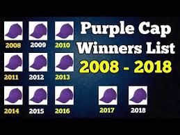 In the ipl 2020 purple cap list, jofra archer picked his 20th wicket of the season and moved up to kxip and rr crash out of ipl 2020 after embarrassing defeats. Ipl Purple Cap Winners List 2008 2018 Ipl Purple Cap Holders List Ipl Youtube Winner