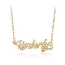 Name Kimberly Pendant Golden Chain Necklace Necklace Chain Necklace Pendant