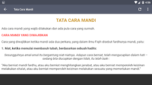 Niat mandi wajib bismillaahirrahmaanirrahiim nawaitul ghusla liraf'il hadatsil akbari fardhol lillaahita aalaa aku niat mandi untuk menghilangkan hadats besar fardhu karena allah ta ala. Download Cara Mandi Wajib Lengkap Free For Android Cara Mandi Wajib Lengkap Apk Download Steprimo Com
