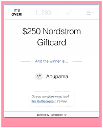 Easily check your nordstrom gift card balance by looking at the back of the card. Nordstrom Gift Card Winner Honey We Re Home