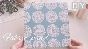 DIY】ダイソーのレターボードでファブリックパネルを作ってみよう🖼/Fabric panel - YouTube