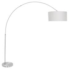 Salon Floor Lamp Gray Lumisource With Images Steel Floor Lamps Floor Lamp Grey Arched Floor Lamp