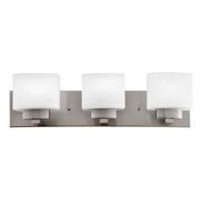 From wall sconces and led vanity light bars to rustic and contemporary styles, the home depot has all the bathroom lighting options you'll need. Design House Aubrey 3 Light Satin Nickel Vanity Light 556209 The Home Depot In 2021 Light Satin House Design Bath Light