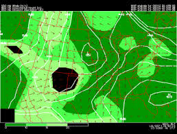 850 mb heights and dew point depressions upper air data