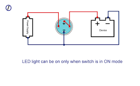 Electric motor relay wiring wiring diagrams. 5pcs Dc 12v 24v Metal Latching Push Button Switch 4 Pin Car Rv Truck Boat Spst On Off Switch Waterproof Self Locking Round Marine Switch With Blue Led Light For 12mm 1 2 Mounting Hole Amazon Com