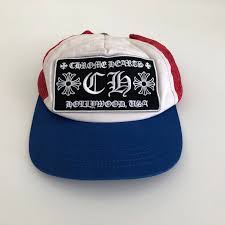 Chrome Hearts Trucker Cap In Red White Blue Grailed