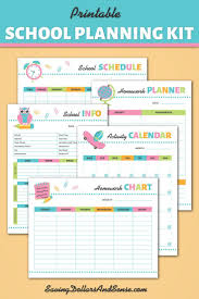 Set Your Kids Up For Success This School Season With This Printable School Planning Kit School Plan Back To School Organization School Organization