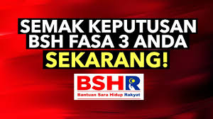 Fasa pertama telah dibuat pada bulan januari 2020 tempoh hari begitu.0⃣4⃣kemudian keputusan semakan bsh akan dipaparkan. Semak Keputusan Bsh Fasa 3 Sekarang Youtube