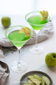 Midori is a melon flavored liqueur; Appletini Mocktail Entertaining Diva Recipes From House To Home