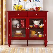 Charlton Home Wade Buffet In Red Furniture Cabinet Adjustable Shelving