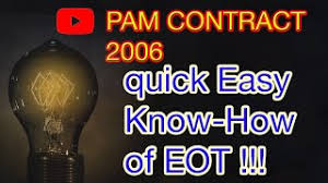 Handbook for pam contract 2006. Pam Contract 2006 What Do You Need To Know For Eot Youtube