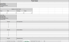 Test Case Template Excel Download Test Case Sample Project Management Templates
