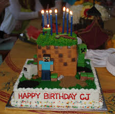 Minecraft Birthday Cake For 8 Year Old Boy Minecraft Cake Minecraft Birthday Cake Boy Birthday Cake Minecraft Birthday
