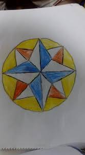 رسم زخرفة هندسية للاطفال