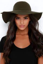 Cascade Effect Olive Green Floppy Hat Floppy Hat Outfits With Hats Olive Green Hat