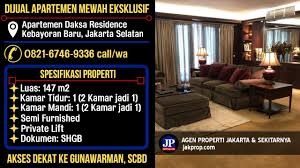 Berlokasi di daerah blok m, jakarta selatan, gran mahakam jakarta merupakan sebuah akomodasi bintang 5 yang. Jakprop Com Dijual Apartemen Mewah Daksa Residence Jakarta Selatan 082167469336 Facebook