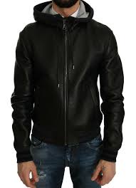 Ebay Sponsored New 3200 Dolce Gabbana Jacket Black Leather Hooded Coat Logo Eu48 Us38 M Dolce Gabbana Jacket Dolce And Gabbana Hooded Coat