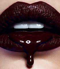 Burgundy Drip Lip Art Lipstick Art Drip Art
