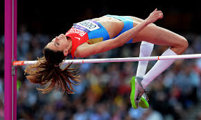 Title devised by cataloguer based on information from inscription on verso and reference source. Olympic High Jump Champion Anna Chicherova Among Positive Beijing Tests Russian Media Reports Aw