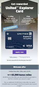 Apr 09, 2021 · united quest card bonus of up to 100k miles. Expired Chase United Mileageplus Explorer 65 000 Miles Publicly Available Last Day Doctor Of Credit