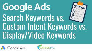 Google Ads Search Keywords Vs Custom Intent Keywords Vs Display And Vi Google Ads Microsoft Advertising Ppc Advertising