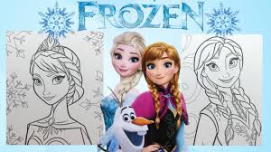 Disney princess cinderella at the ball. Disney Frozen Coloring Pages Princess Anna Elsa And Olaf Learn Colors Youtube