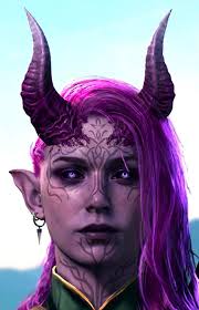 My favorite Tiefling designs so far 😈 1. Roxa the Draconic Sorceress 2.  Livania the Moon Druid 3. Feronia the Land Druid 4. Nightshade the Warlock  5. Melodia the Bard