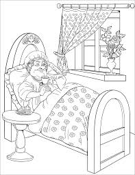 Free printable coloring pages little red riding hood coloring sheets. Grandmother Is In The Bed Coloring Page Free Printable Coloring Pages For Kids