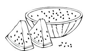 سلة فواكه للتلوين جاهزة للتحميل و الطباعة بفبوف Fruit Crafts Coloring Pages Color