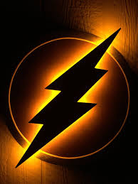 Justice League The Flash Led Illuminated Superhero Logo Night Etsy Light Wall Art The Flash Lighting Logo