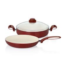 Bernardo Moneta Iki Parca Tencere Tava Set 2 Pieces Cooking Pot And Pan Set Bernardo Cooking Kitchen Mutfak Mutfak Seramik Tava