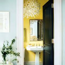 Black White Yellow And Turquoise Bathroom Black Interior Doors Yellow Bathrooms Bathroom Design Small